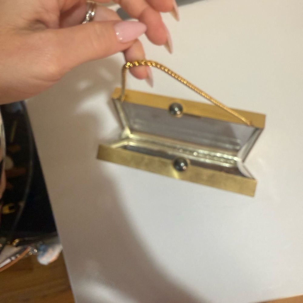 Thale Blanc - Flutter of Hope Clutch with a Gold Butterfly Design. - Picture 3 of 13